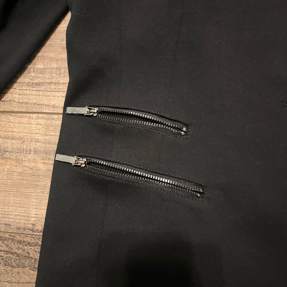 Anne Klein Black Blazer with Zip Accents - Picture 2 of 6